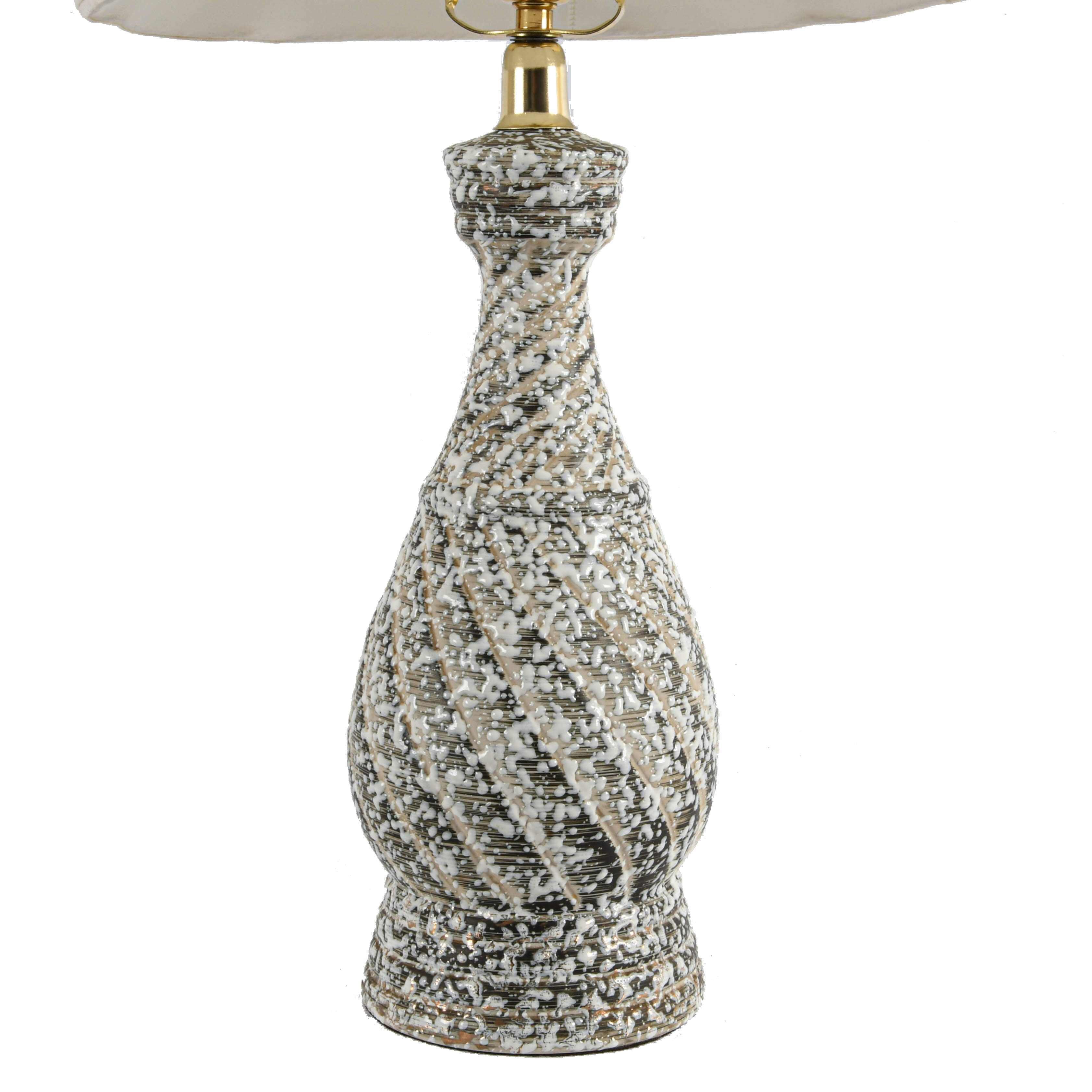 Mid-Century Modern Spatterware Table Lamp-4