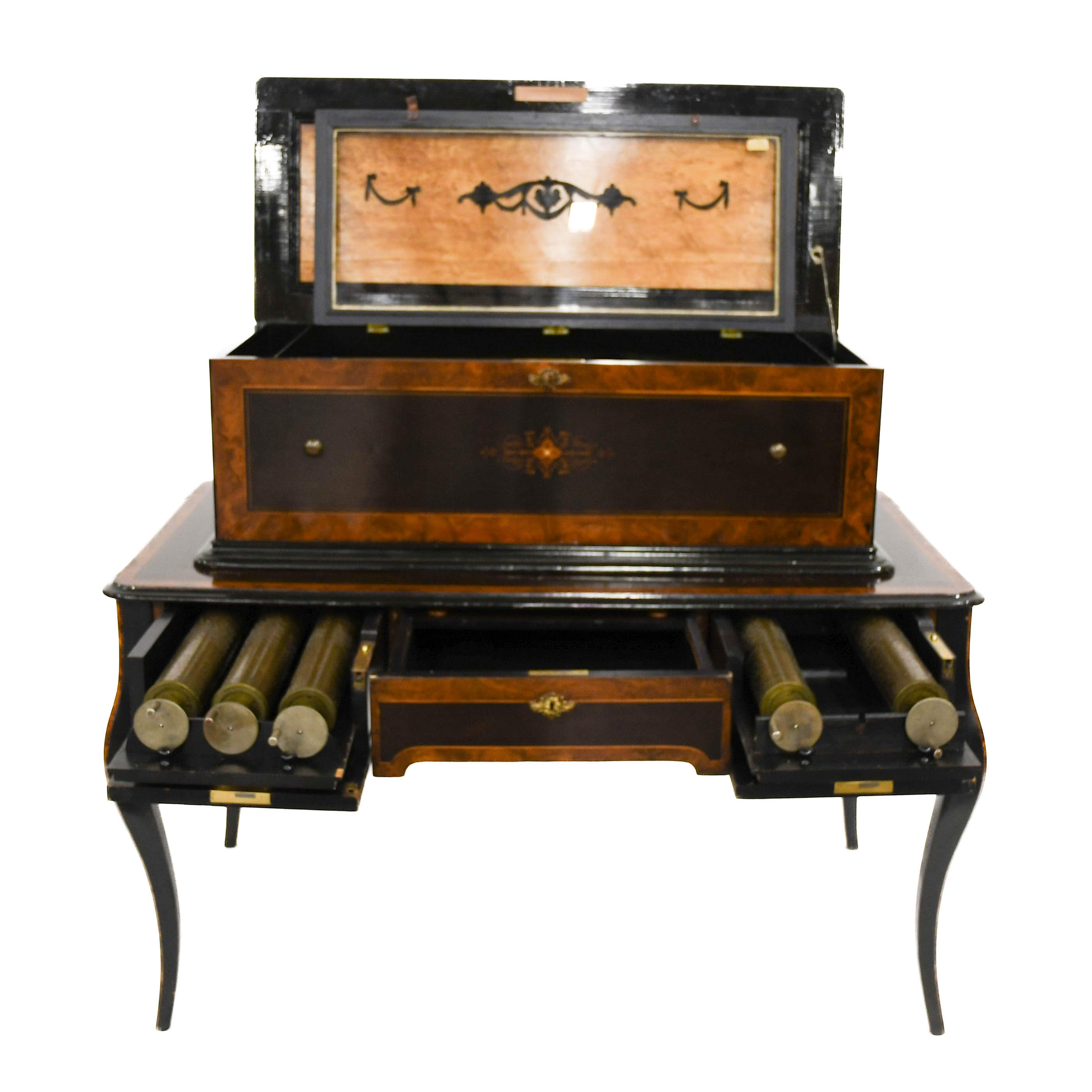 Paillard of St. Croix Swiss Orchestral Interchangeable Cylinder Music Box-4