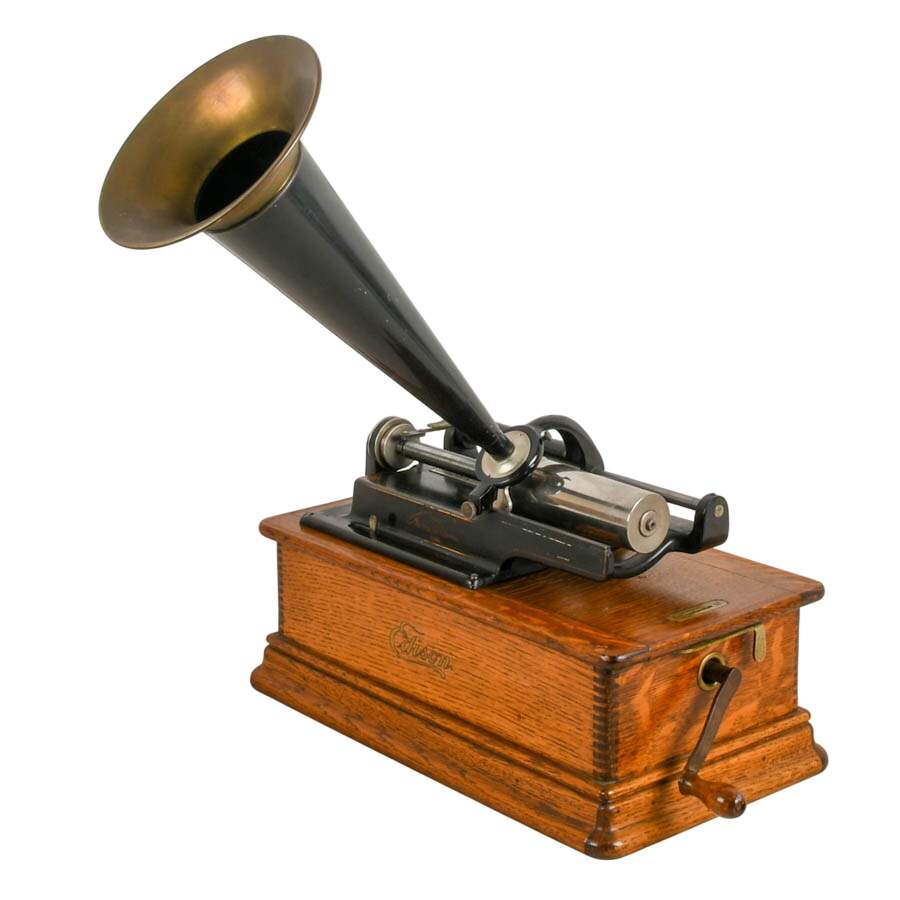 Antique Edison Cylinder Phonograph-2