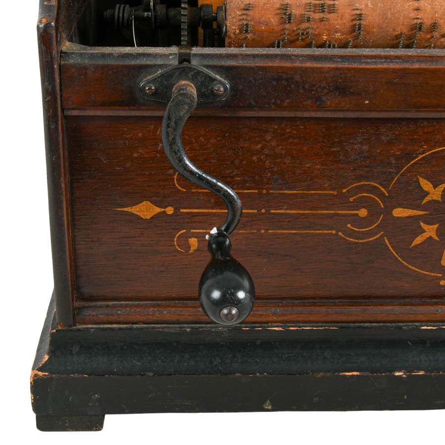 Antique Autophone Company Concert Roller Organ with 10 Rollers-9