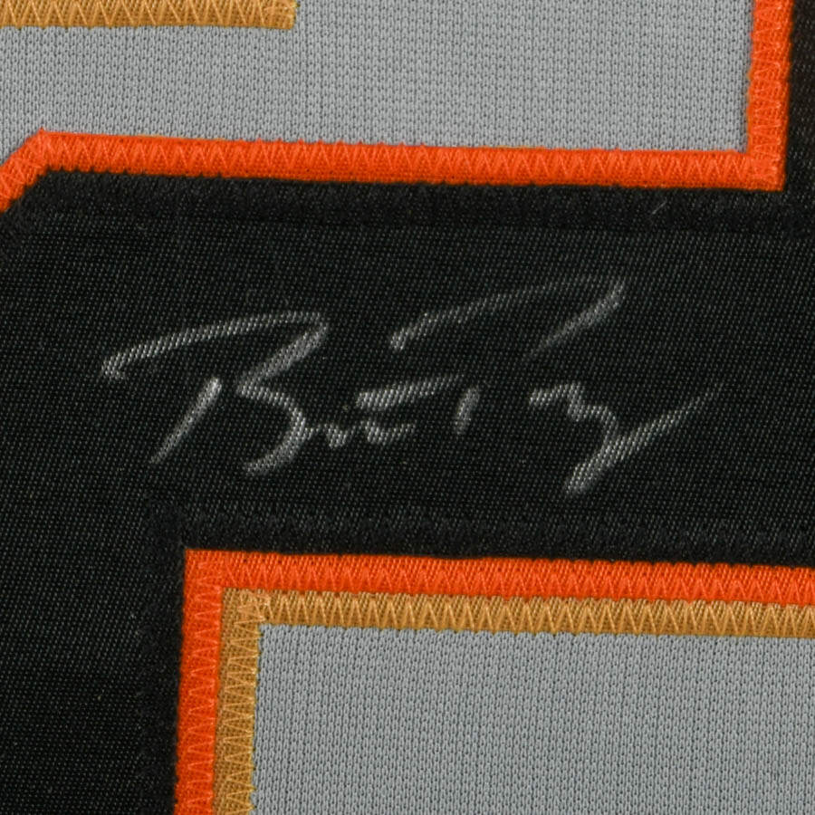 Framed "San Francisco Giants Buster Posey #28" Photos and Signed Jersey-4