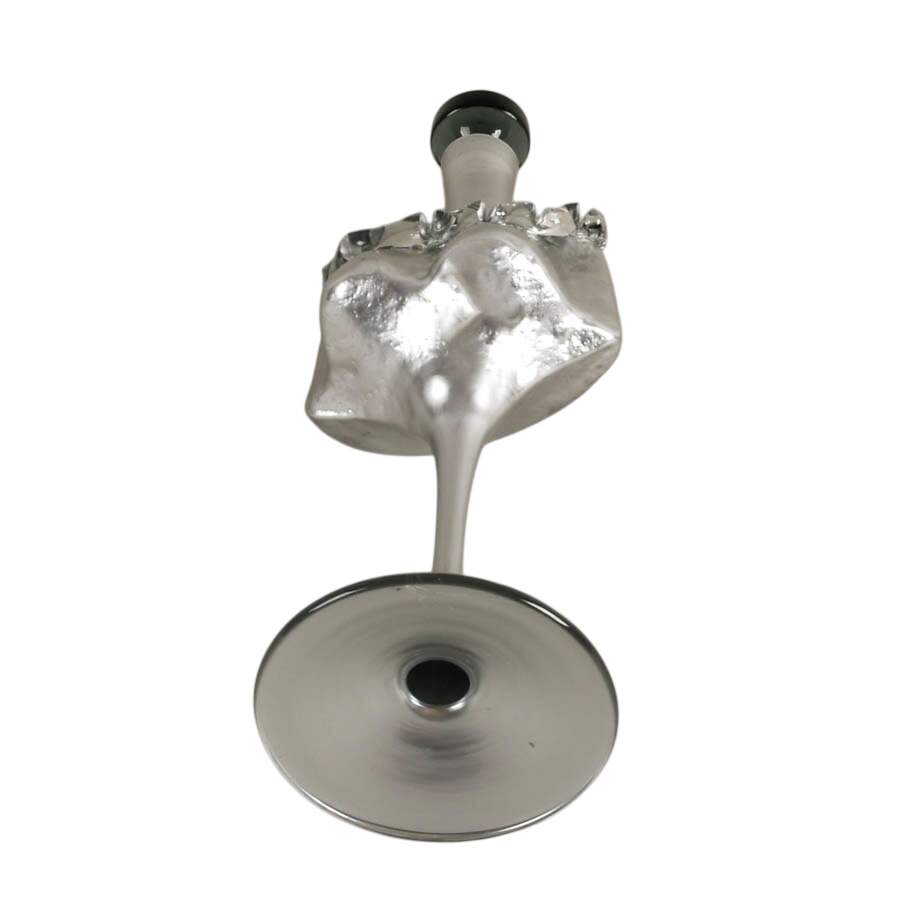 Signed Elena Graure Manta Silver Finish Perfume Bottle-6