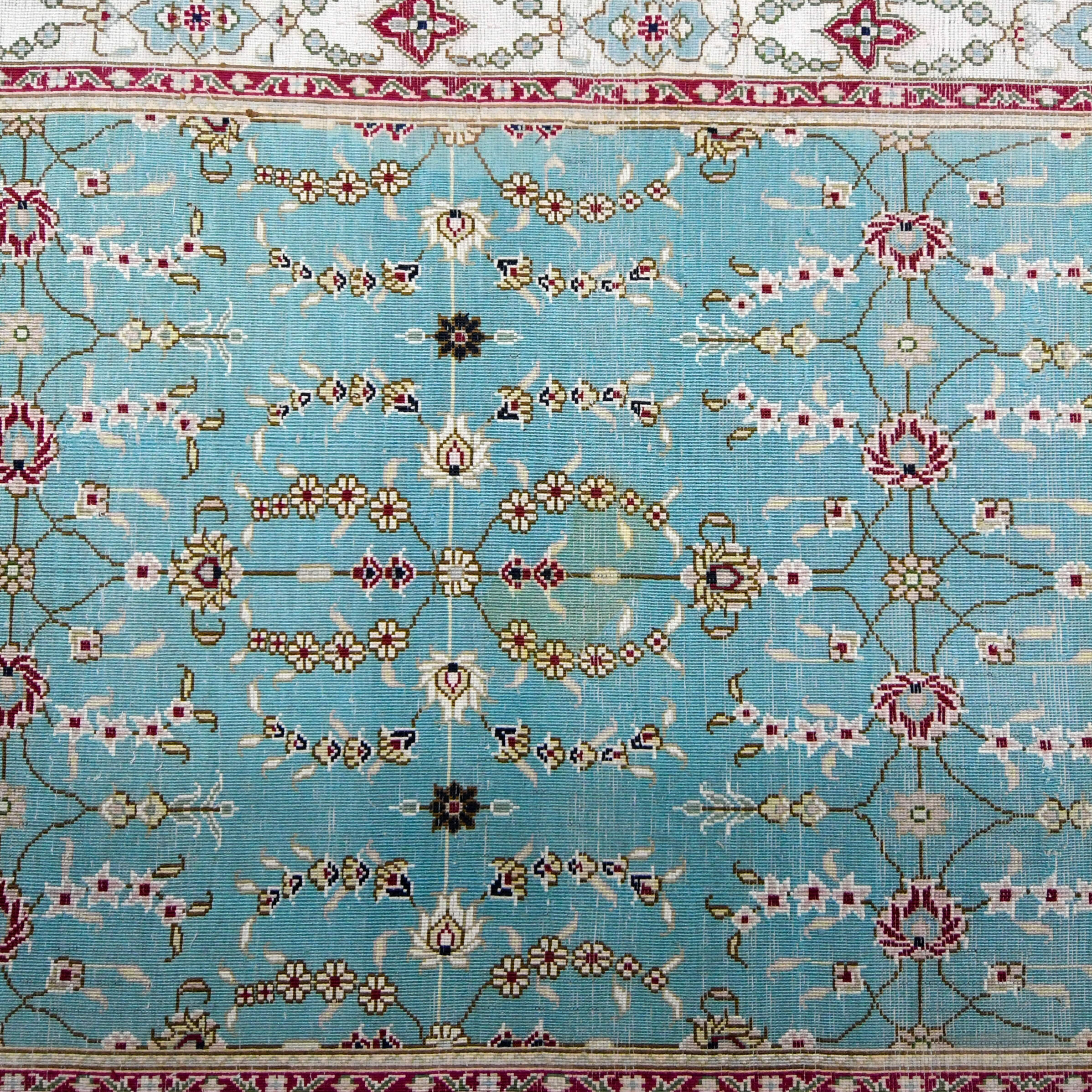 Turkish Ada Handicraft Center Plush Pinks Mercerized Cotton Runner Rug-7