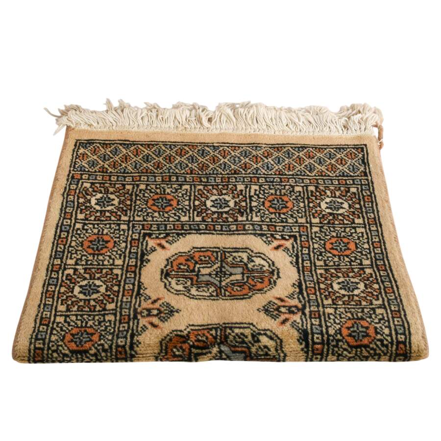 Pakistani Wool Hand-Knotted Bokhara Rug-4