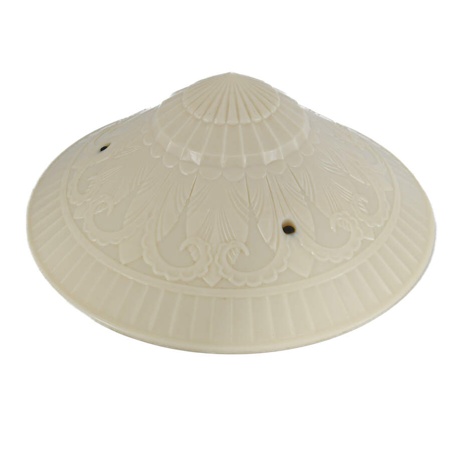 Art Deco Custard Uranium Glass Hanging Ceiling Light-1