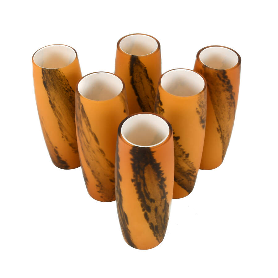 Set of 6 Glass Shade Covers-6