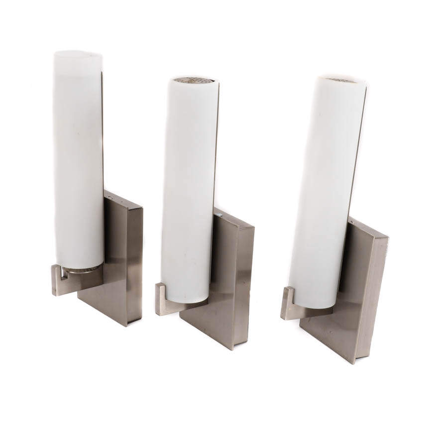 Grouping of Three George Kovacs-Style Tube Wall Sconces-3
