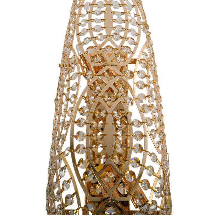 Steel and Crystal Arabesque Wall Lamp from VGnewtrend-7