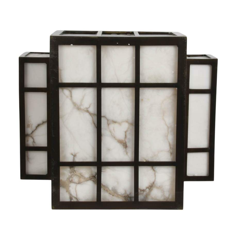 Brass and Alabaster Wall Fixture-1