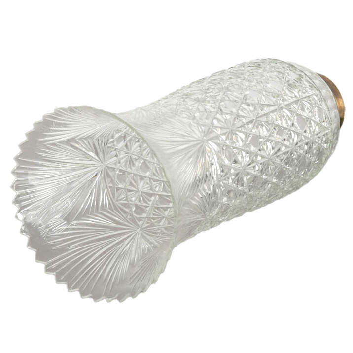 Brass Candle Wall Sconce with Glass Hurricane Shade-3