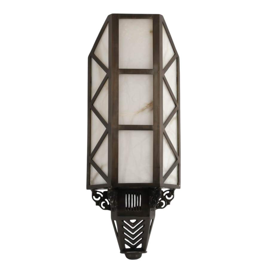 Brass and Alabaster Wall Shade-1