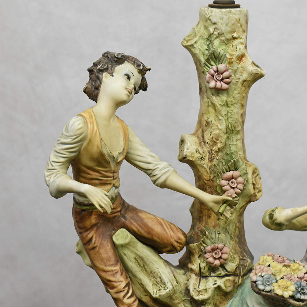 Capodimonte-Style Italian Porcelain Table Lamp-6