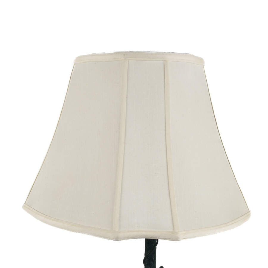 Pair of Concrete and Metal Branch Table Lamps with Matching Shades-5