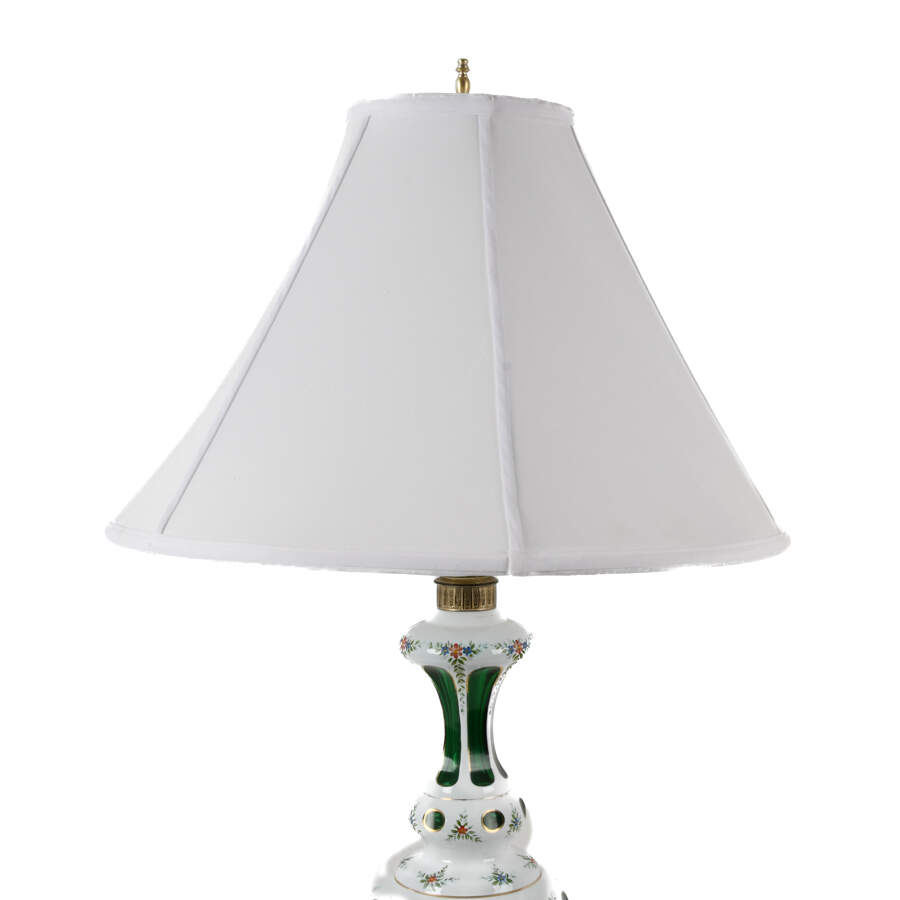 Matched Pair of Bohemian Cut-to-Clear Table Lamps-2