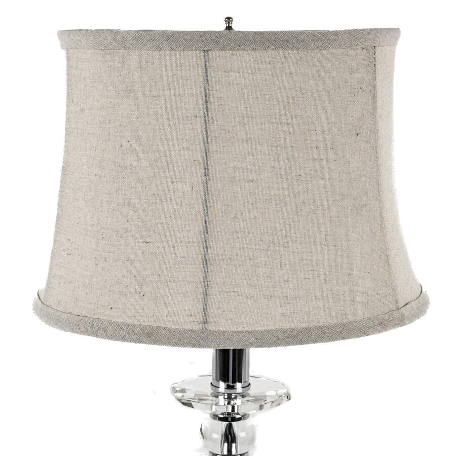 Pair of Crystal and Acrylic Table Lamps with Shades-3