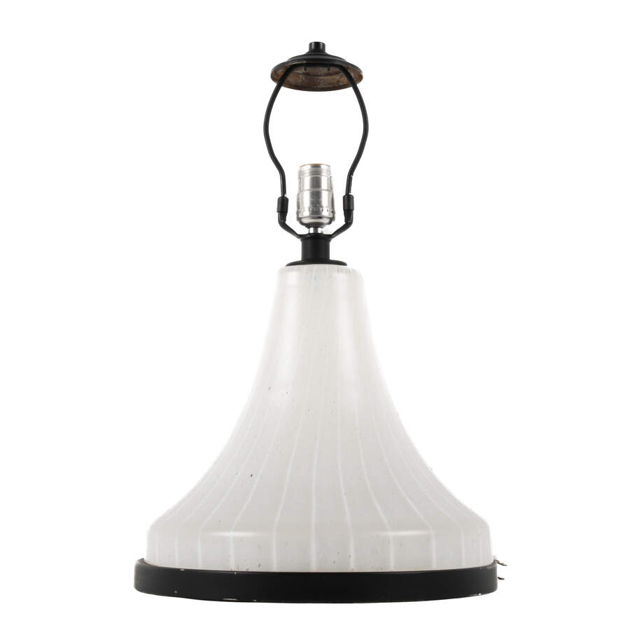 Striped Art Glass Table Lamp-3