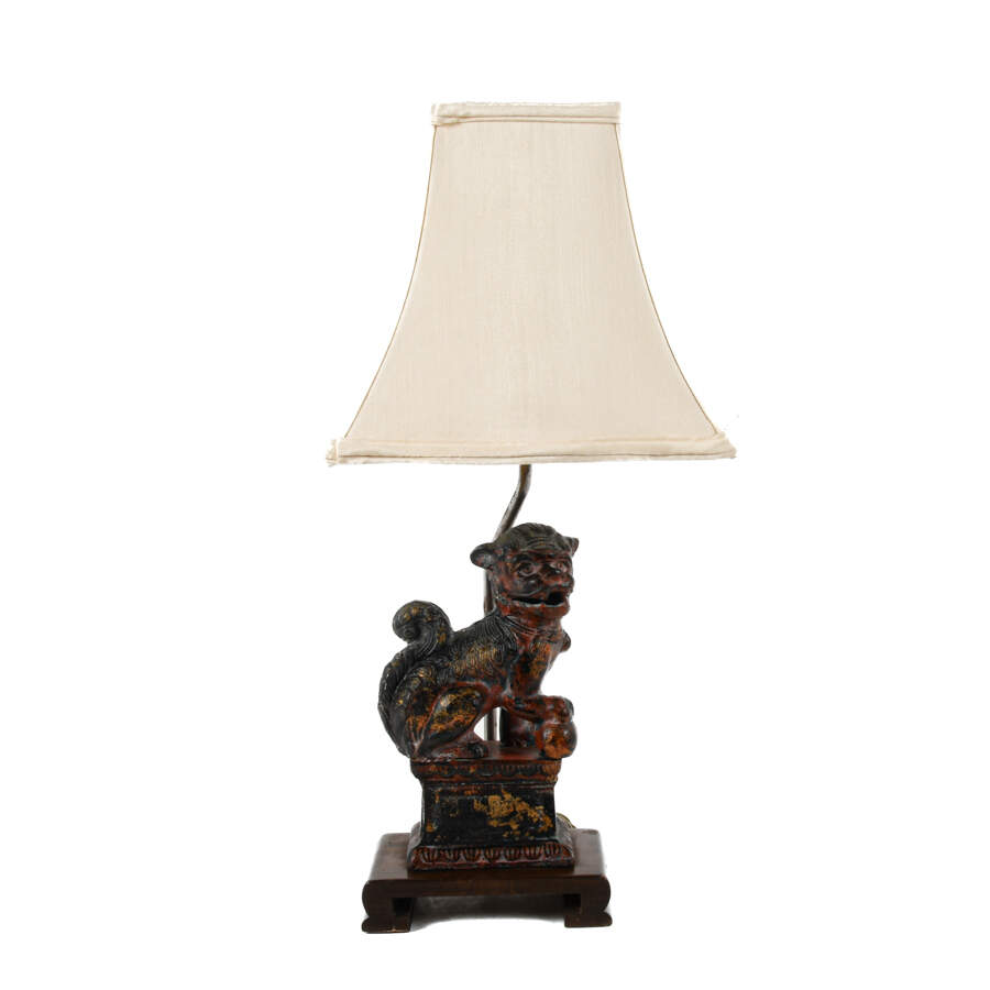 Frederick Cooper Cast Iron Imperial Lion Table Lamp-2