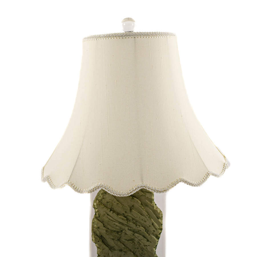 Pair of Green Lucite Abstract Table Lamps-4