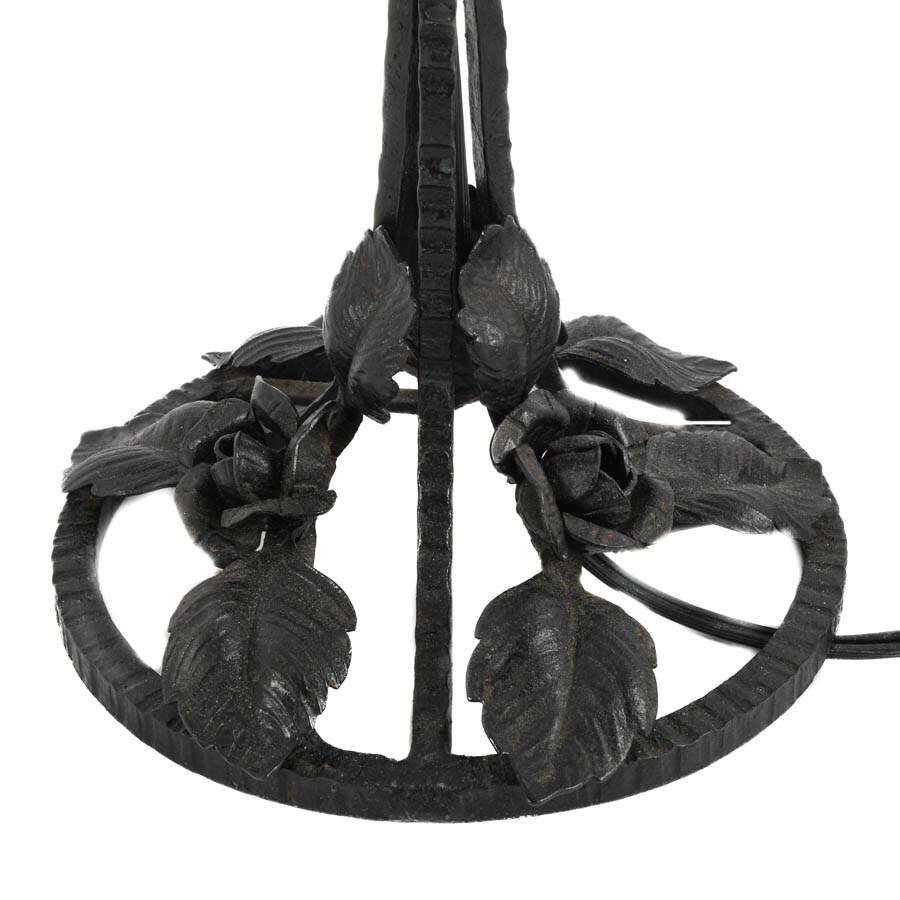 David Degué Art Deco Wrought Iron Table Lamp-4