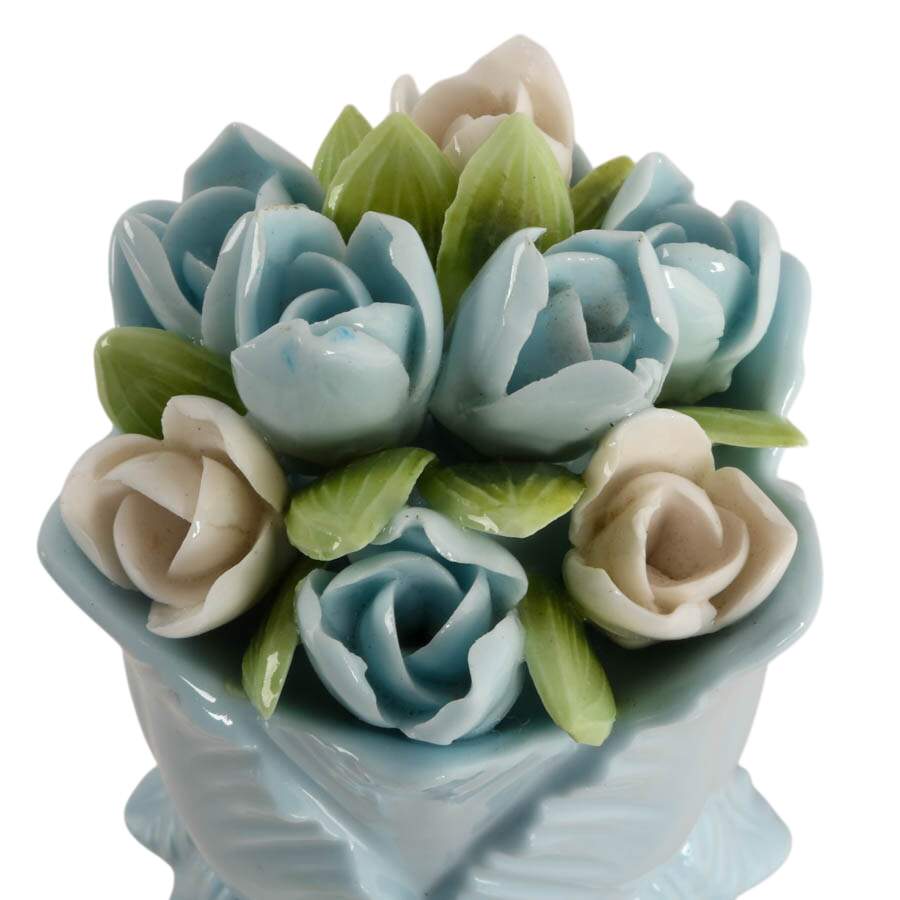 Vintage Porcelain Bouquet of Flowers Boudoir Night Light-2