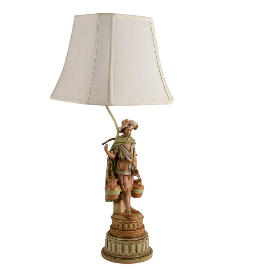 Italian Figural Shepard Table Lamp-4