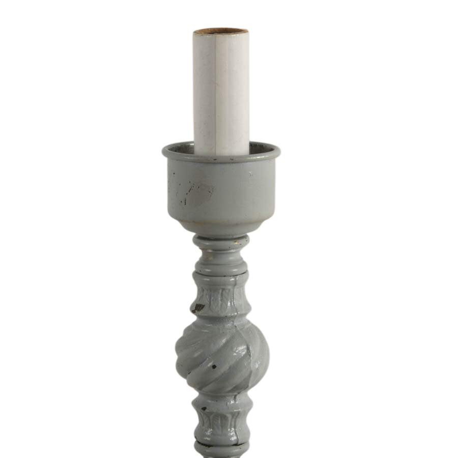 Grey Putti on Crystal Base Boudoir Lamp-3