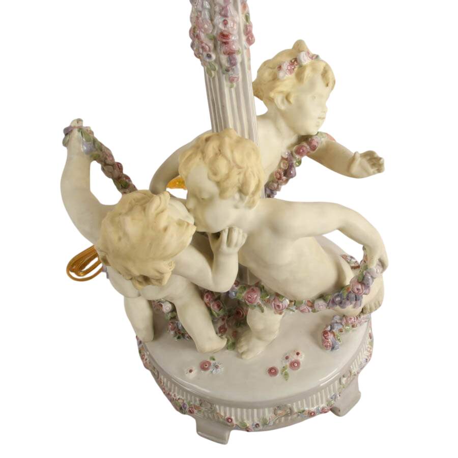 Antique Rudolf Podany by Schauer Vienna Garden Putti Lamp-7