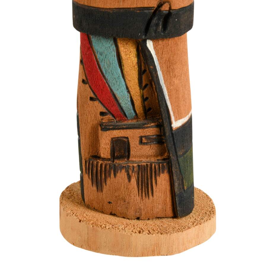 Hand-Carved Signed C. Tsosie "Shalako" Wooden Kachina Doll-6