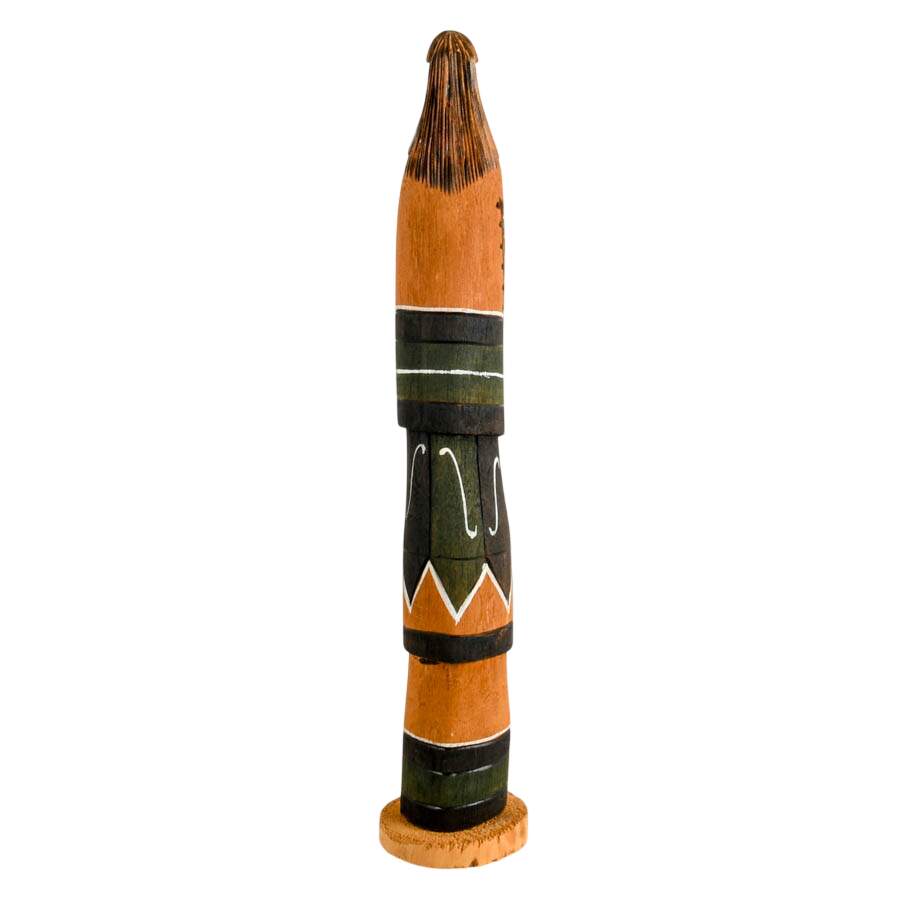 Hand-Carved Signed C. Tsosie "Shalako" Wooden Kachina Doll-3