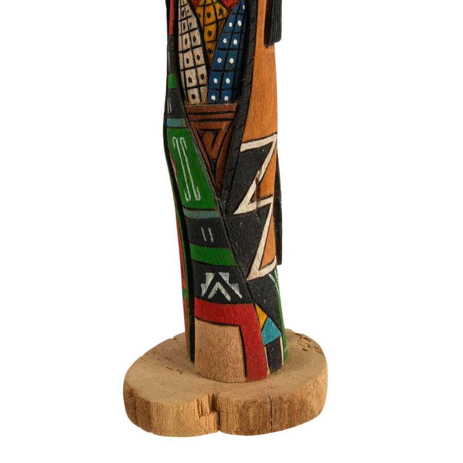 Hand-Carved Signed "Long Hair Maiden" Wooden Kachina Doll-7