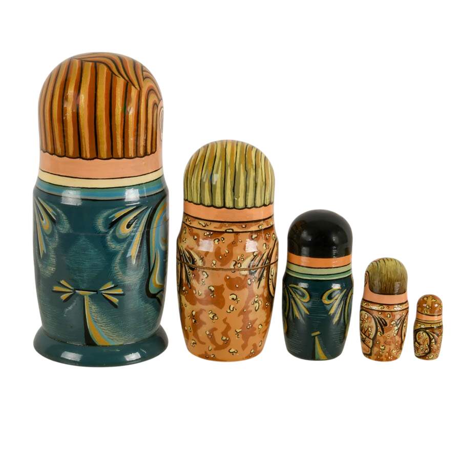 Hand-Painted American Political Leaders Matryoshka Wooden Doll Set-4