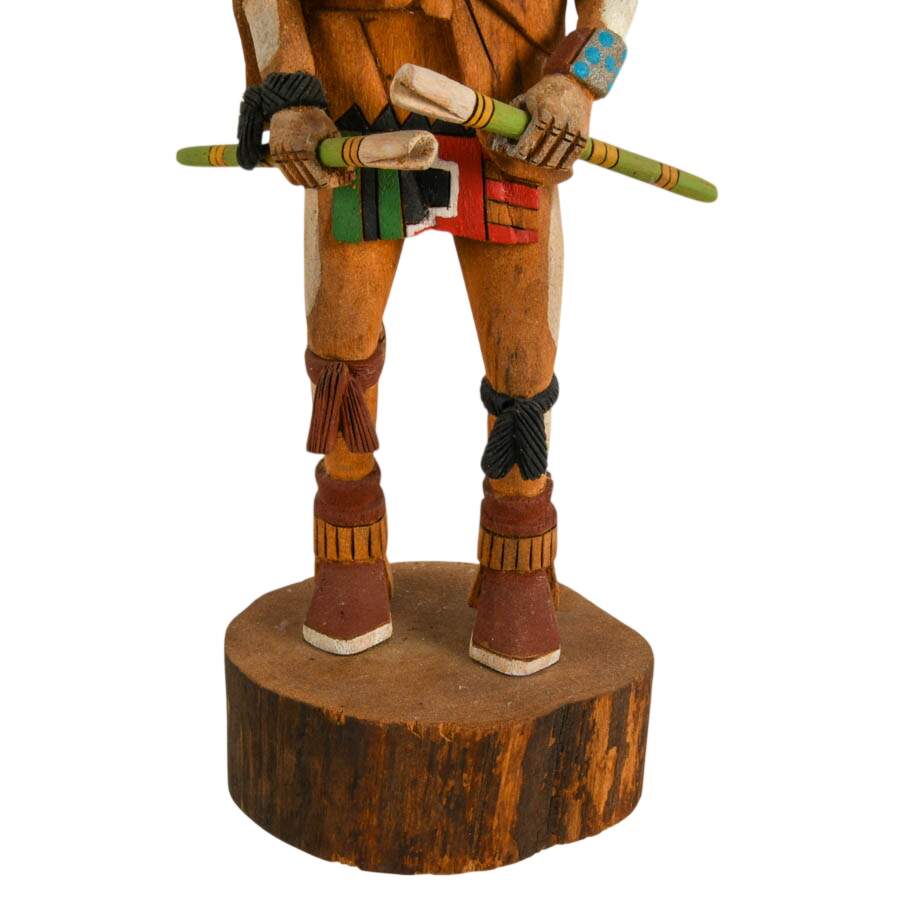 Hand-Carved Signed Carlton Timms "Mongwa" Kachina Doll-7