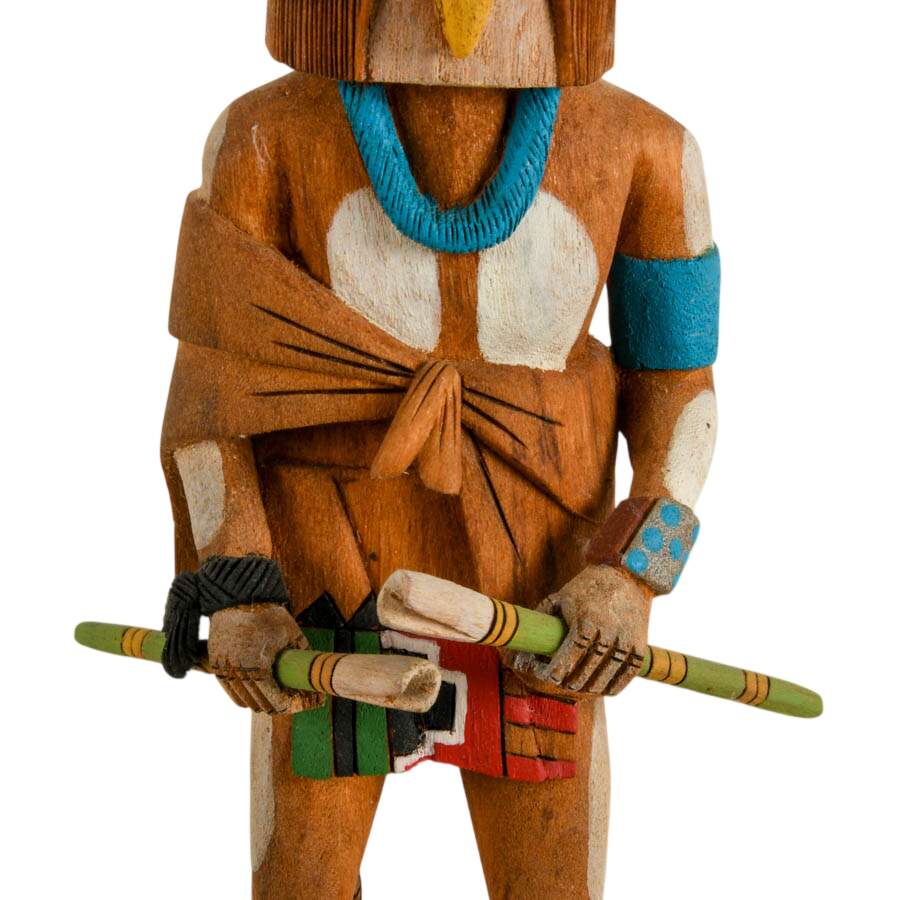 Hand-Carved Signed Carlton Timms "Mongwa" Kachina Doll-6