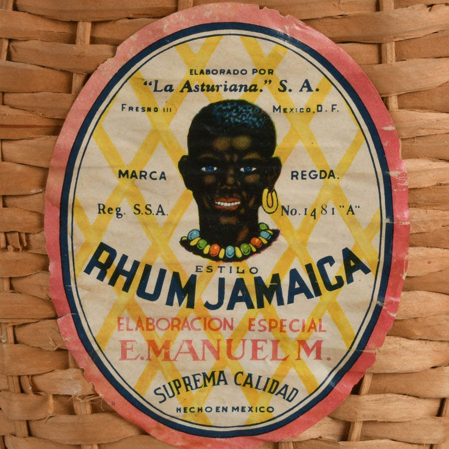 Vintage Rhum Jamaica Bottle Produced by "La Asturiana" S.A. in Mexico-6
