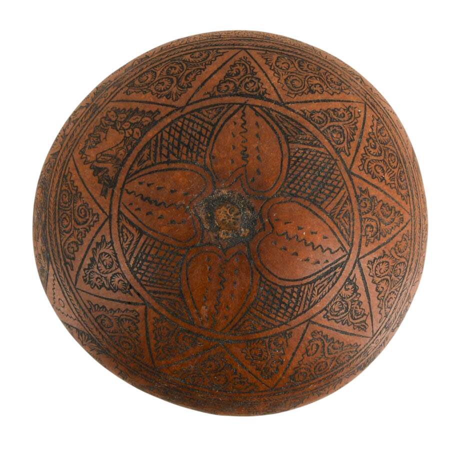 Hand-Made Peruvian Folk-Art Gourd-3