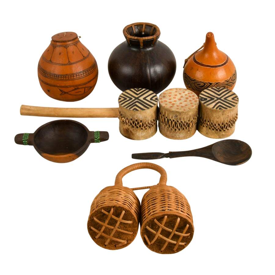 Seven Hand-Made African Goods-1