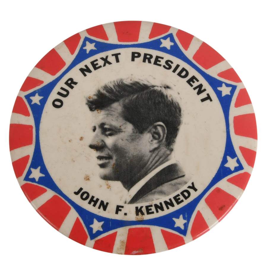 Trio of Vintage John F. Kennedy Campaign Buttons-3