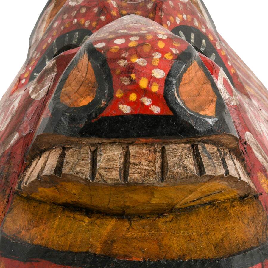 Mexican Folk-Art Hand-Carved Animal Mask-7