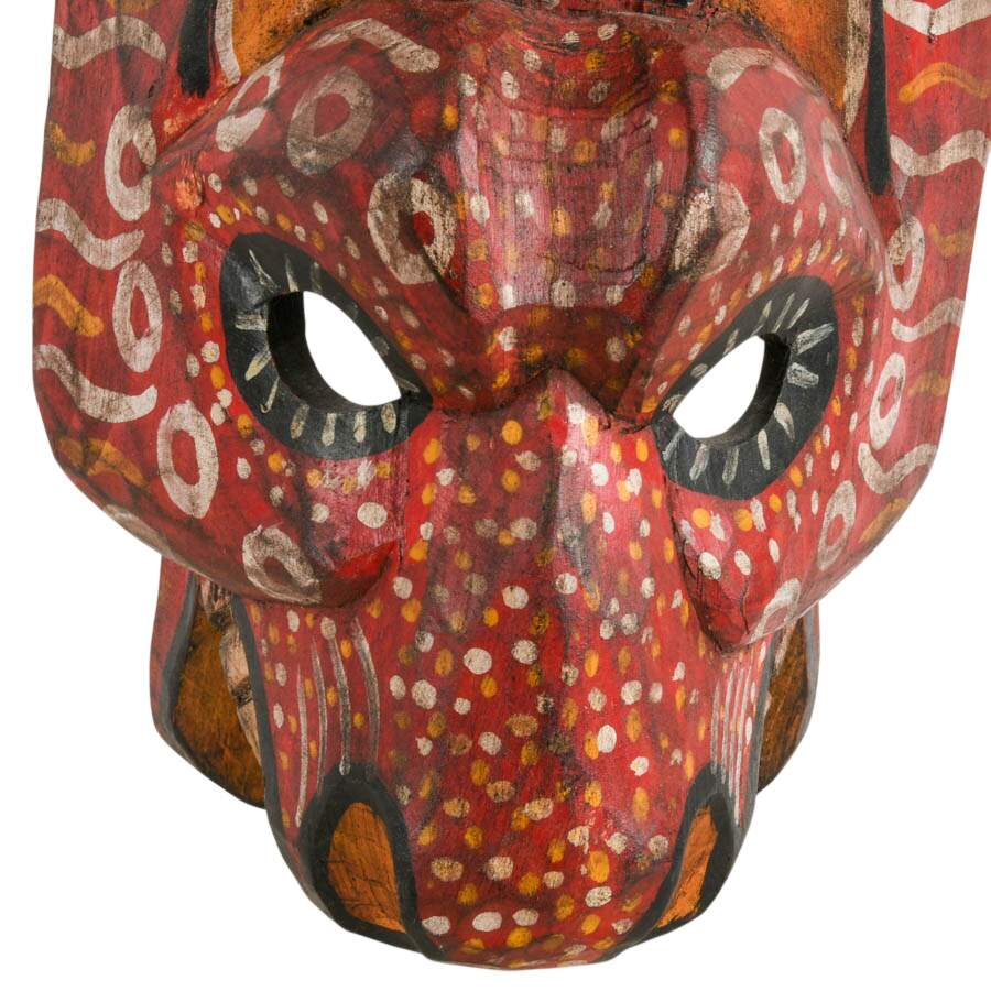 Mexican Folk-Art Hand-Carved Animal Mask-4