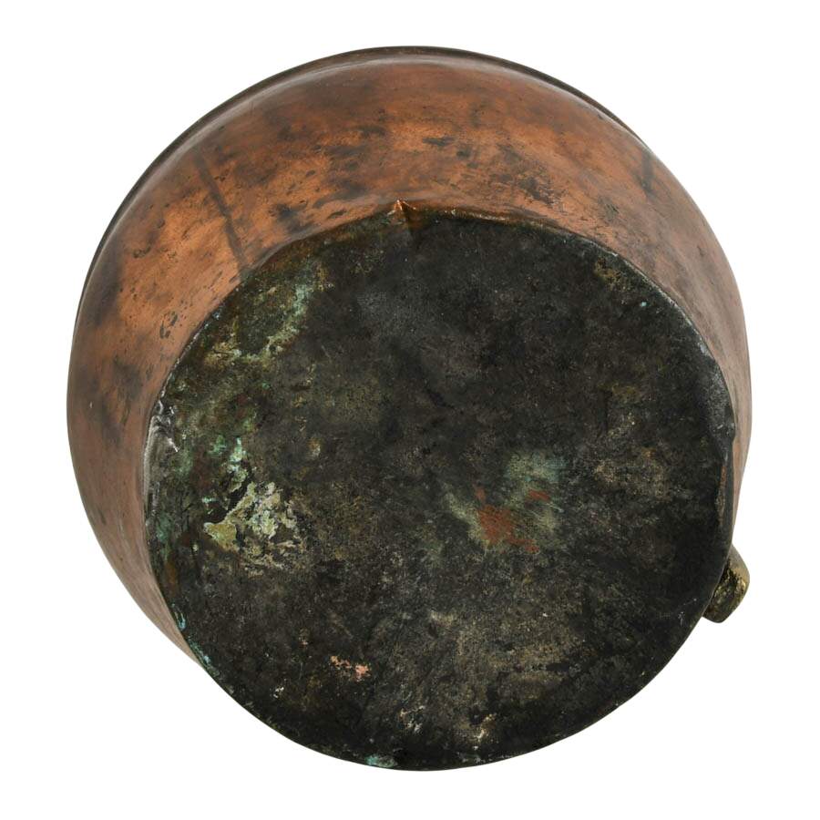 Antique Hammered Copper and Bronze Water Jug-9