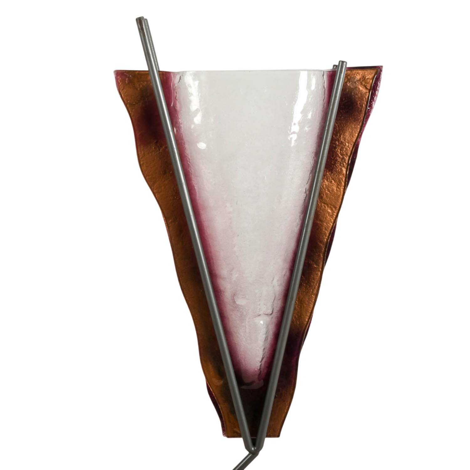 Postmodern Memphis-Style Pressed Glass Vase-4