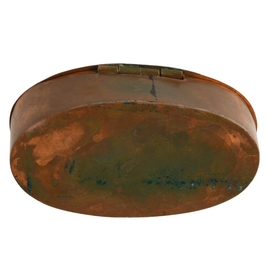 Hand-Painted Copper Chilian Trinket Box-7