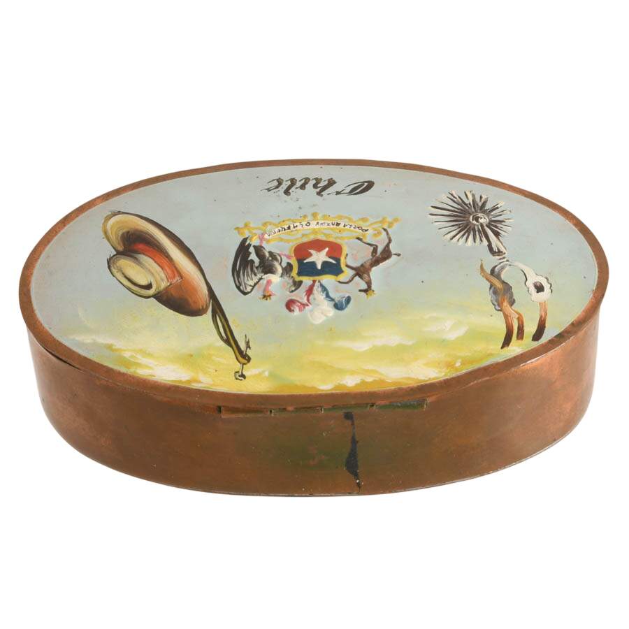 Hand-Painted Copper Chilian Trinket Box-6
