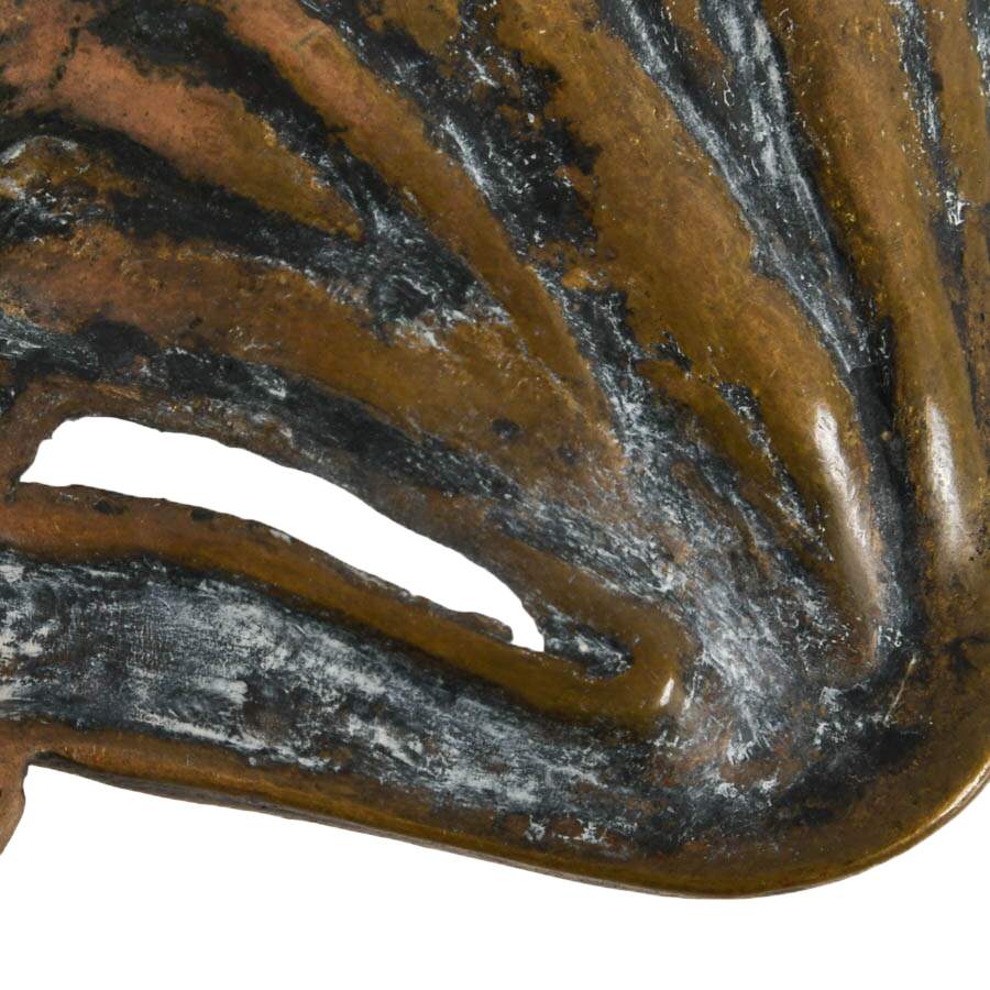 Antique Art Nouveau Loïe Fuller Ballerina Serpentine Dance Pose Bronze Tray-8