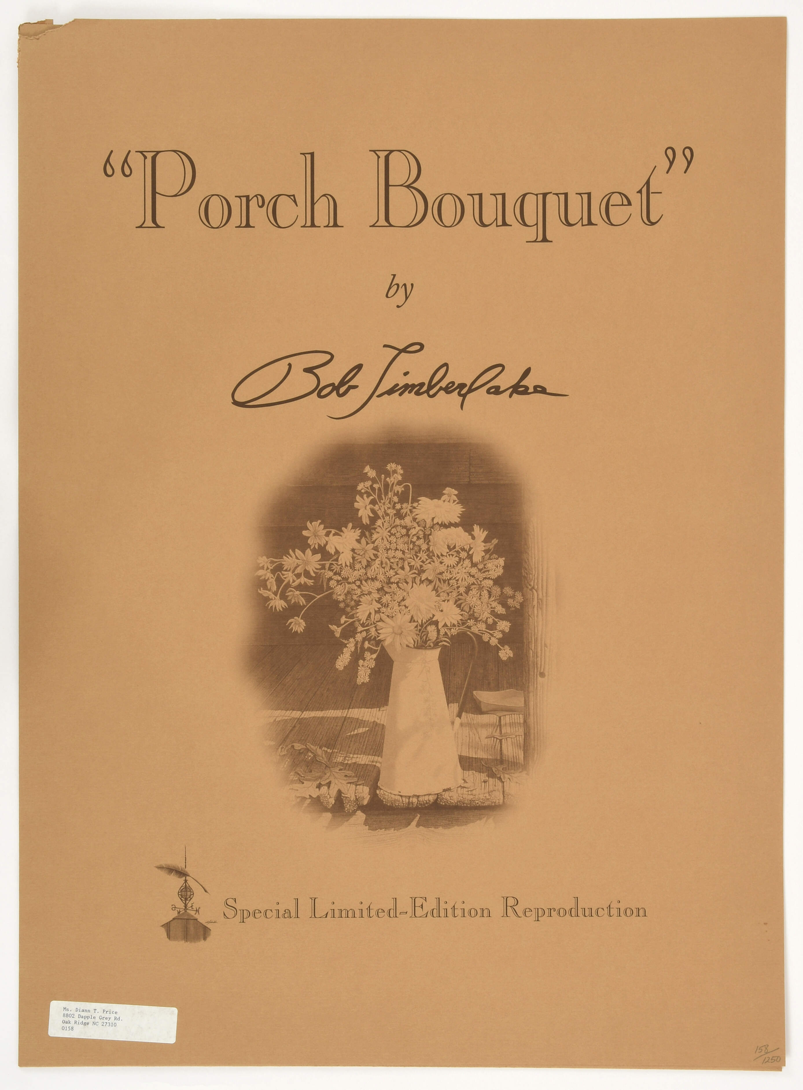 Bob Timberlake Prints Porch Bouquet - No Box 42 by Bob Timberlake-2
