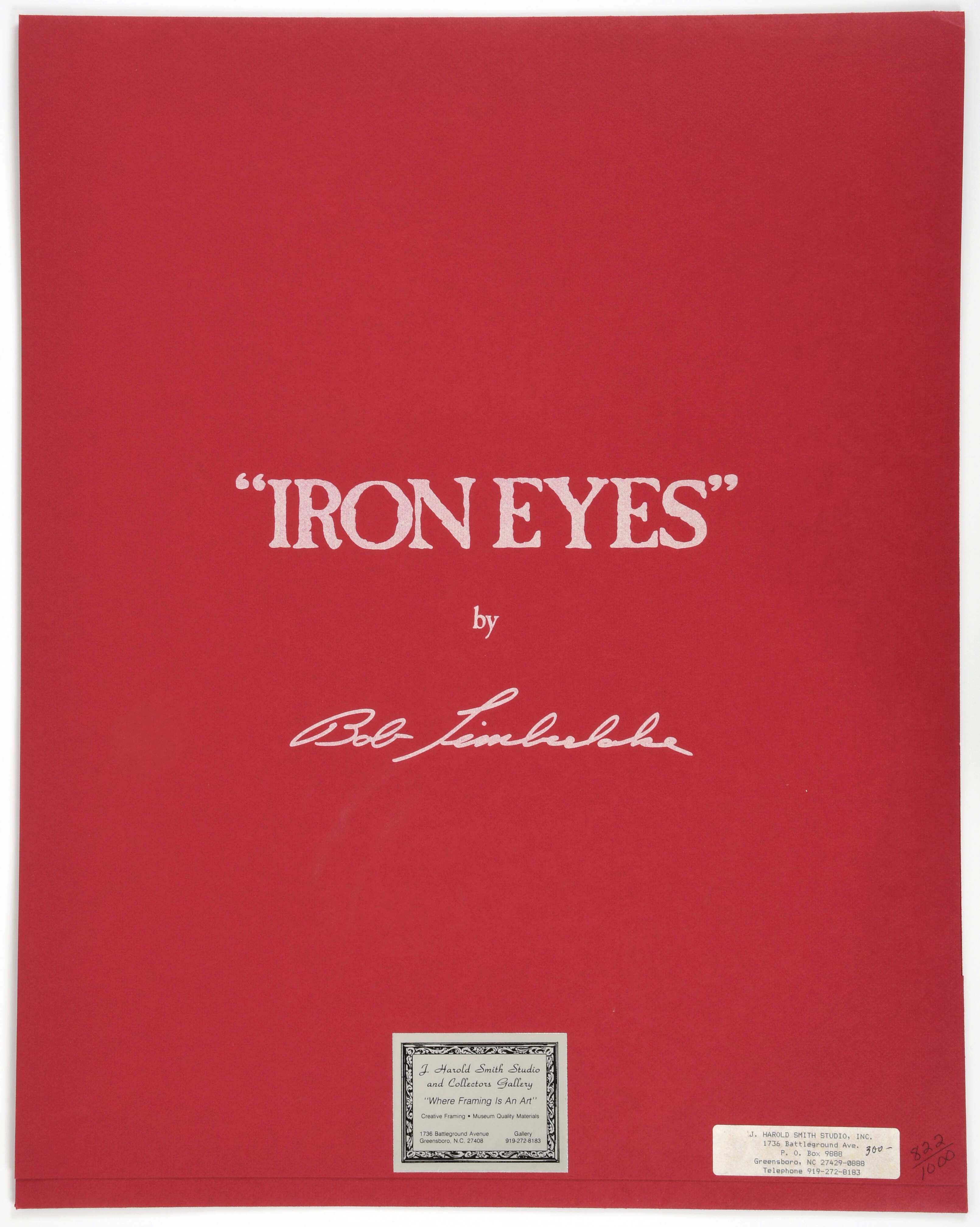 Bob Timberlake Prints Iron Eyes-With Postage Stamp - No Box by Bob Timberlake-3