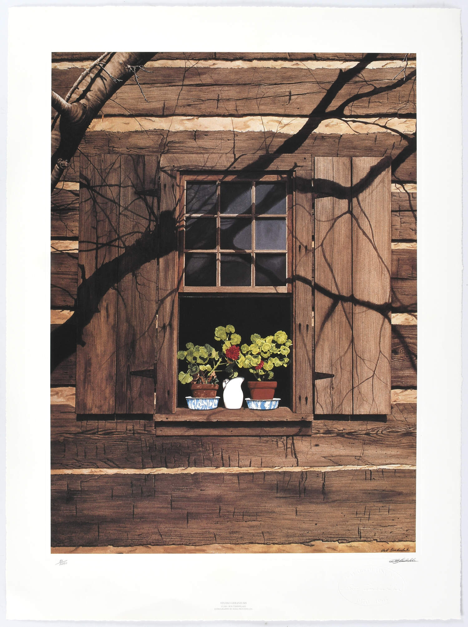 Bob Timberlake Prints Studio Geraniums - Boxed by Bob Timberlake-1