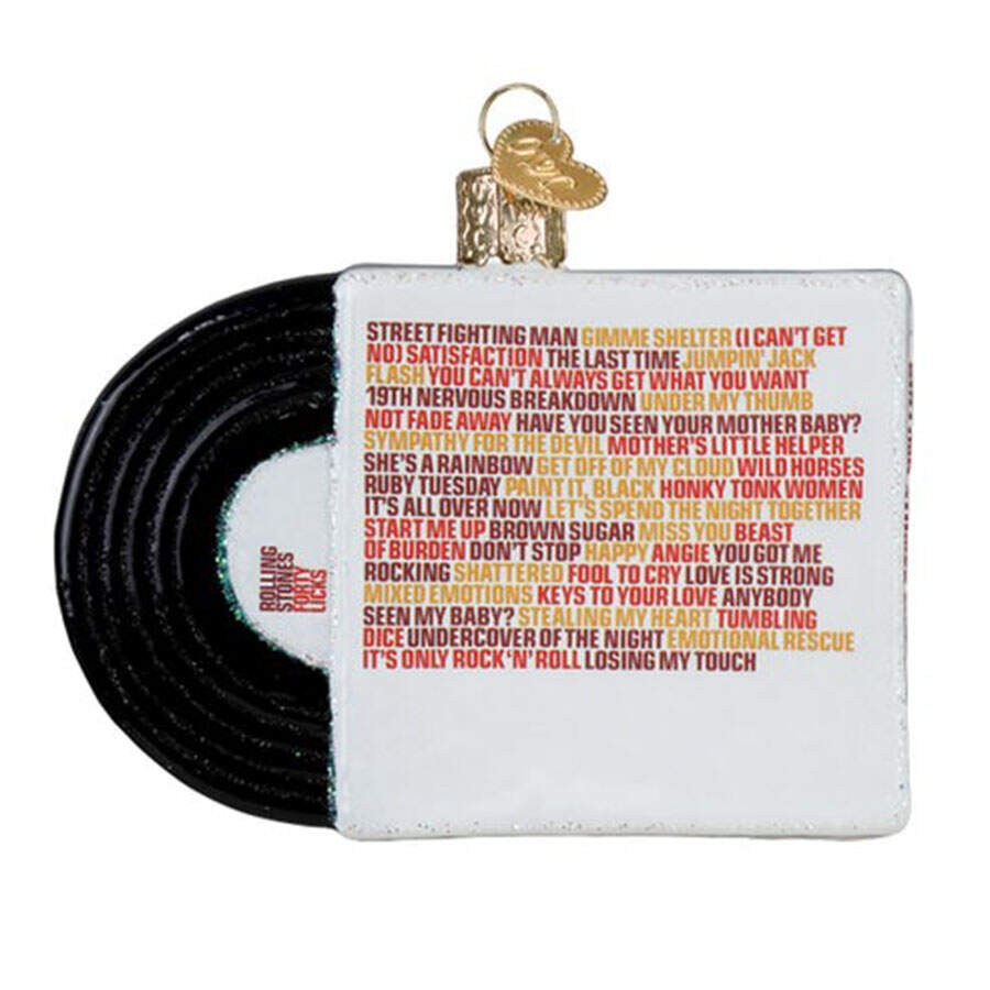 The Rolling Stones Forty Licks Album Cover - No Box by Old World Christmas (Newer)-2
