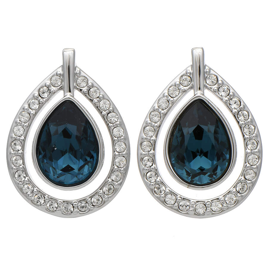 Earrings Mila Earrings - Deep Blue - Boxed by Swarovski-1
