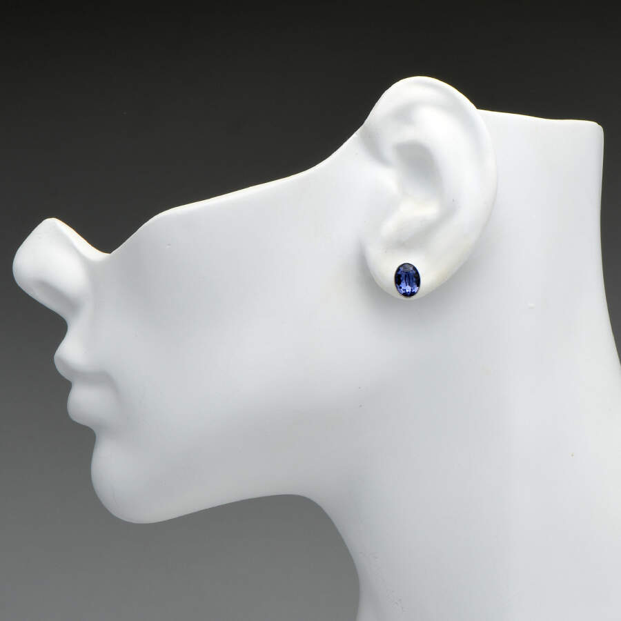 Earrings Bis Earrings Tanzanite - Purple - Boxed by Swarovski-3